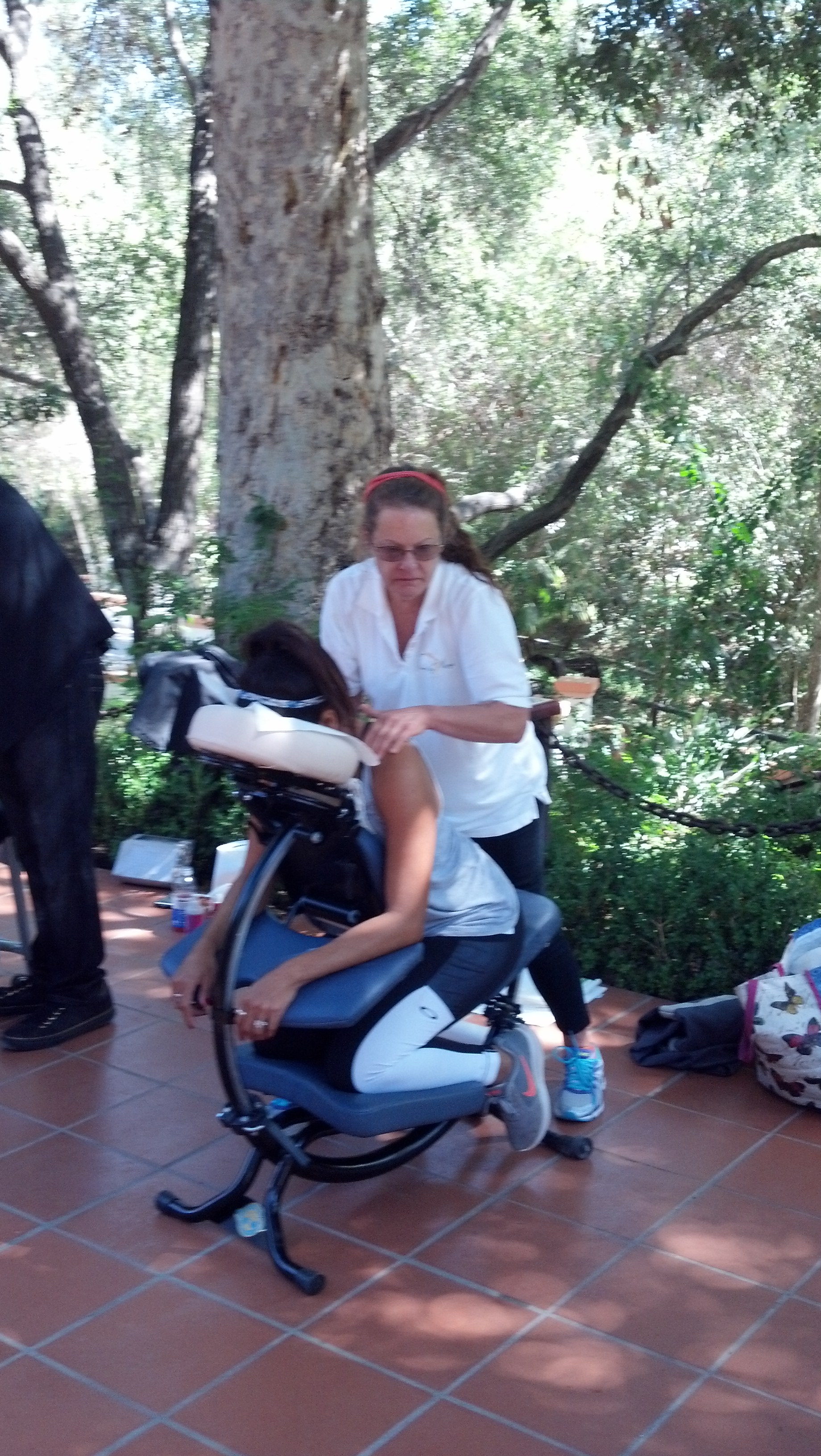 Chair Massage Therapist Celeste
